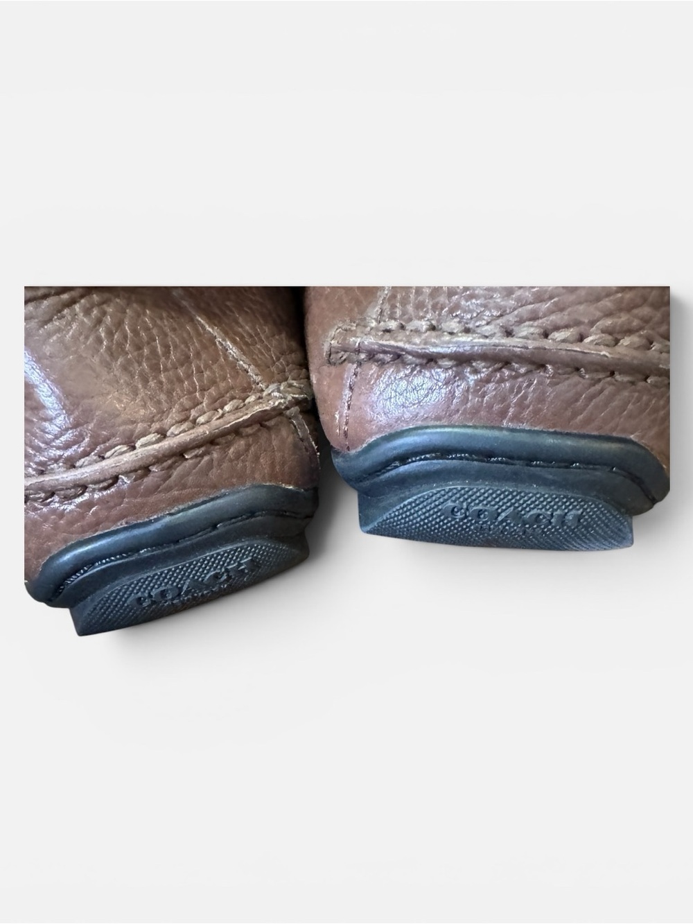 Coach Mott Men’s Penny Driver Loafers in a brown signature logo canvas Sz. 12 - Picture 9 of 11